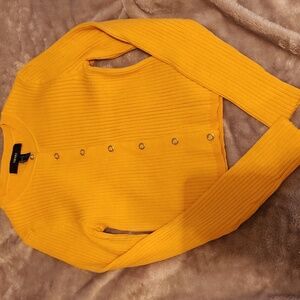 Forever 21 Gold Sweater Large